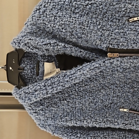 💕IRO💕 Daney Loop Knit Jacket ~ Blue EU 40 = US 8 - Picture 8 of 12